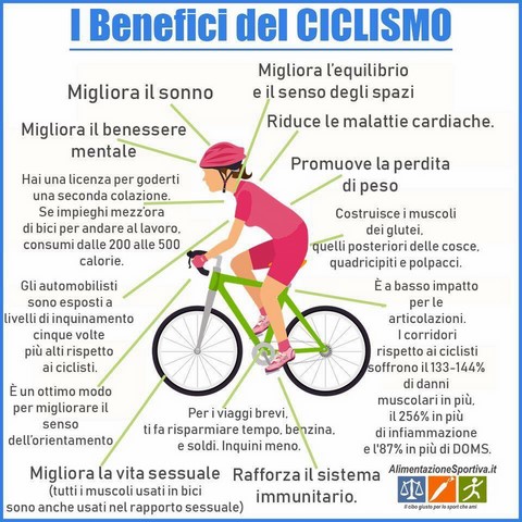 Benefici ciclismo cicli trabucco